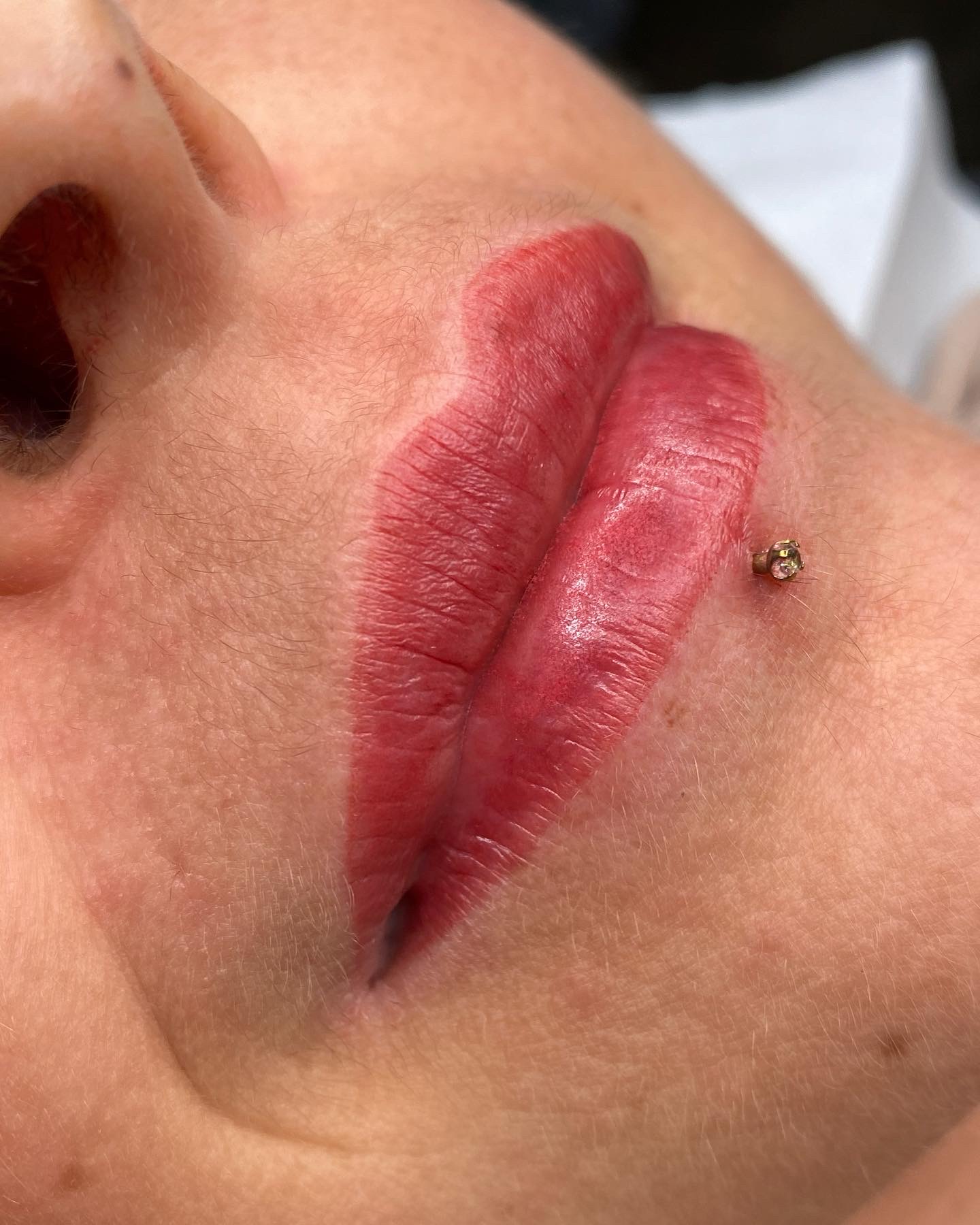 lèvre tatouée